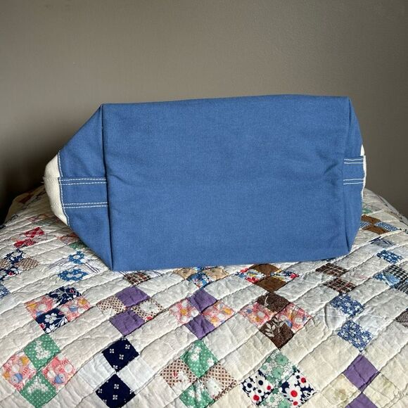 Vintage Lands’ End Canvas Boat and Tote large Bag 5 pockets - Picture 8 of 8